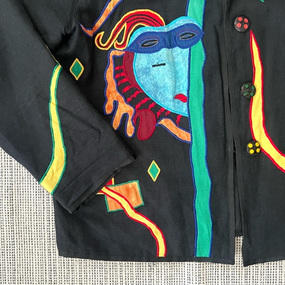 Allure Colorful Folk Artsy Jacket XL - Picture 8 of 13